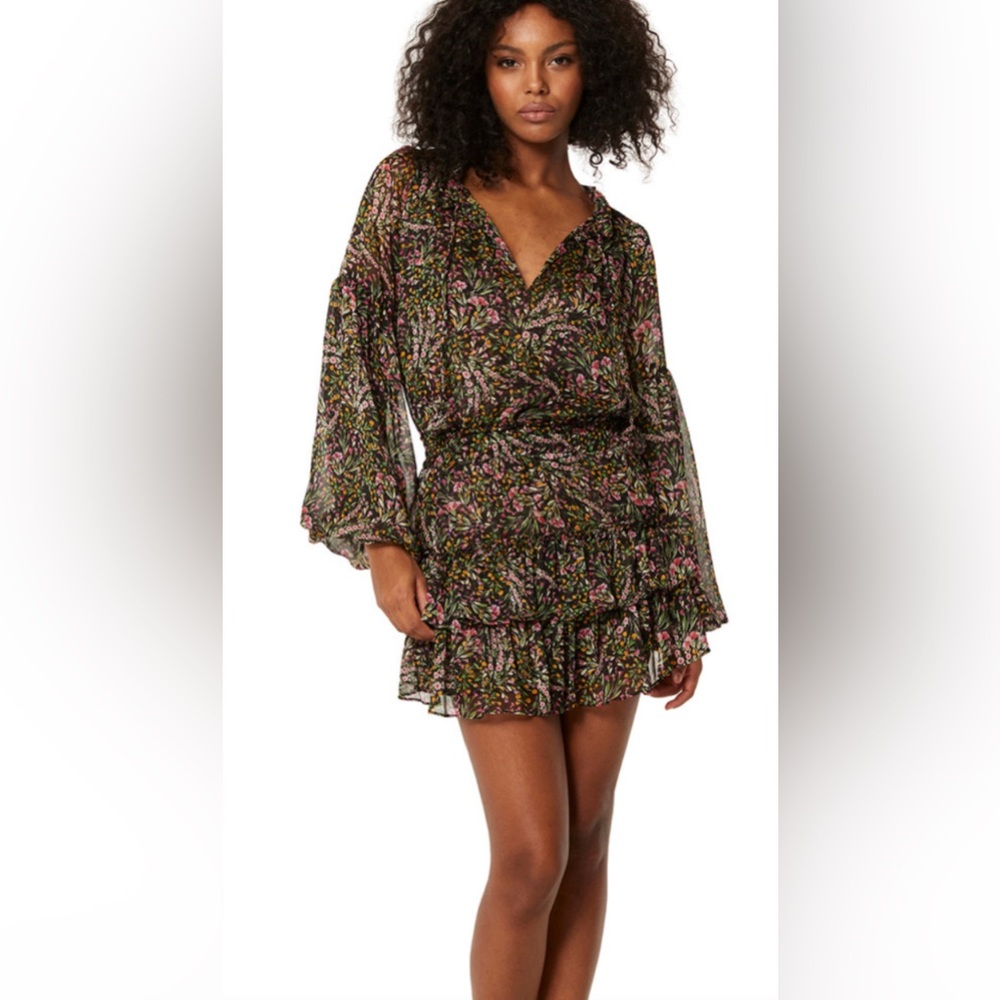 Floral Black Dress